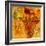 Libya on Actual Map of Africa-michal812-Framed Art Print