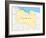 Libya Political Map-Peter Hermes Furian-Framed Art Print