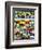 "License Plates," Saturday Evening Post Cover, October 12, 1940-H. Wilson Smith-Framed Giclee Print