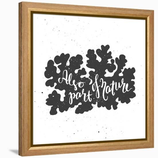 Lichen Lettering Poster-zapolzun-Framed Stretched Canvas