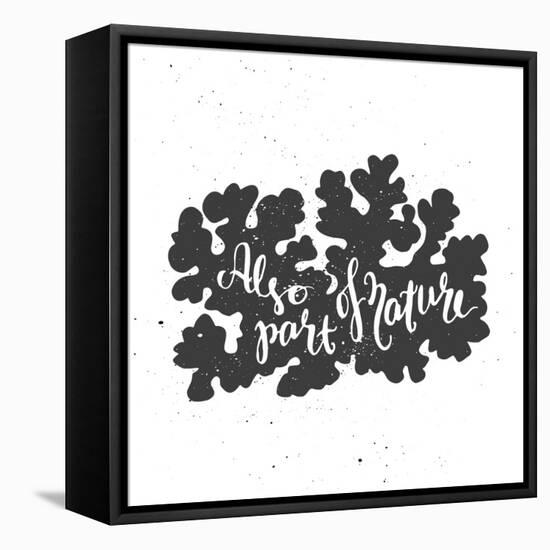 Lichen Lettering Poster-zapolzun-Framed Stretched Canvas