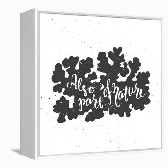 Lichen Lettering Poster-zapolzun-Framed Stretched Canvas