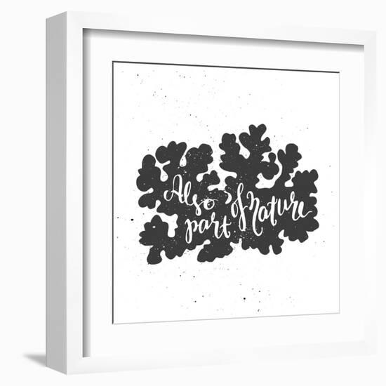 Lichen Lettering Poster-zapolzun-Framed Art Print