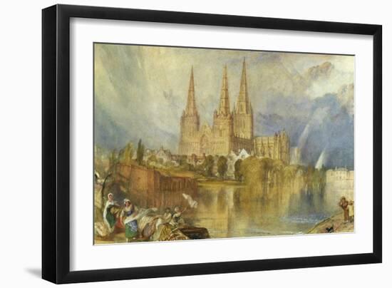 Lichfield, Staffordshire, c.1830-35-J. M. W. Turner-Framed Giclee Print