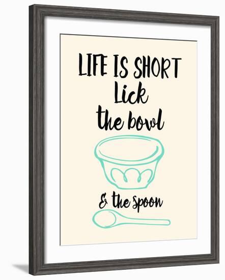 Lick the Bowl and the Spoon-Z Studio-Framed Art Print