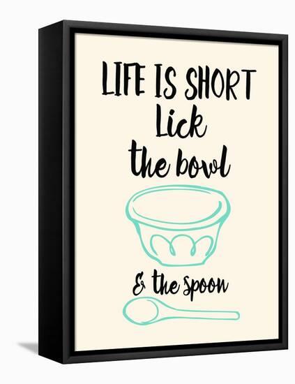 Lick the Bowl and the Spoon-Z Studio-Framed Stretched Canvas