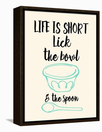 Lick the Bowl and the Spoon-Z Studio-Framed Stretched Canvas