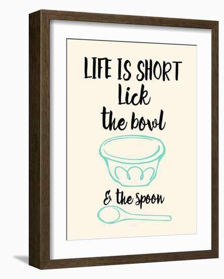 Lick the Bowl and the Spoon-Z Studio-Framed Art Print