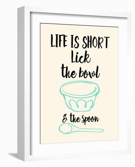Lick the Bowl and the Spoon-Z Studio-Framed Art Print