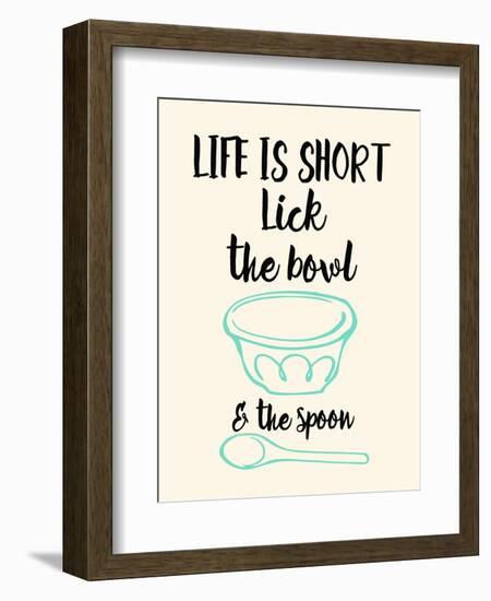 Lick the Bowl and the Spoon-Z Studio-Framed Art Print