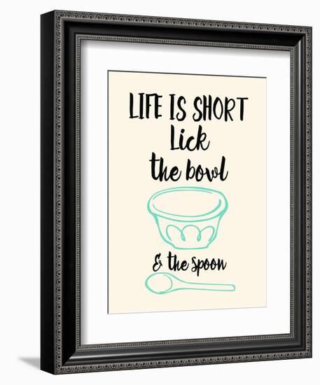 Lick the Bowl and the Spoon-Z Studio-Framed Premium Giclee Print