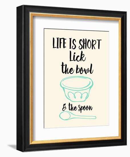 Lick the Bowl and the Spoon-Z Studio-Framed Premium Giclee Print