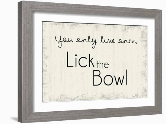 Lick the Bowl-Lauren Gibbons-Framed Art Print