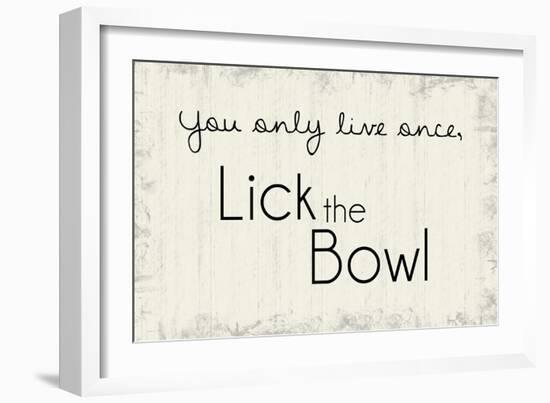 Lick the Bowl-Lauren Gibbons-Framed Art Print