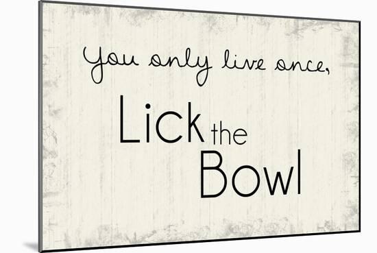 Lick the Bowl-Lauren Gibbons-Mounted Art Print