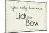 Lick the Bowl-Lauren Gibbons-Mounted Art Print