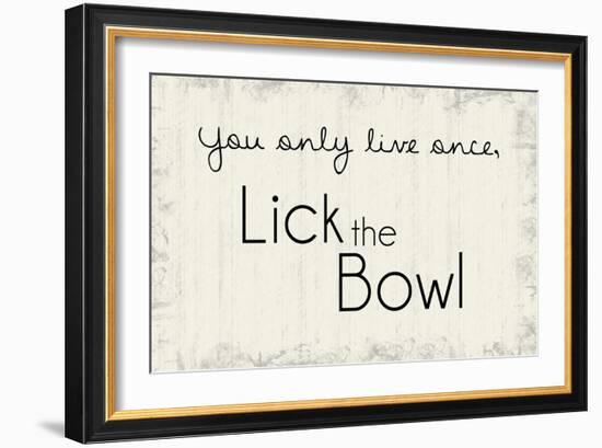 Lick the Bowl-Lauren Gibbons-Framed Art Print