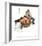 Lickin' Good Bath-Norman Rockwell-Framed Art Print