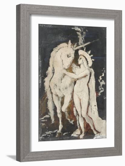 Licornes-Gustave Moreau-Framed Giclee Print