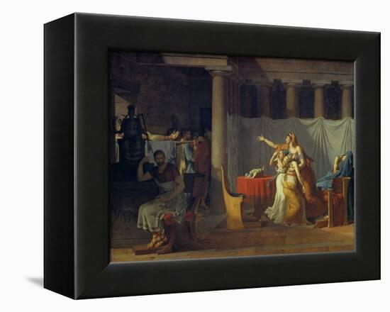 Lictors Bearing to Brutus the Bodies of His Sons, 1789-Jacques Louis David-Framed Premier Image Canvas