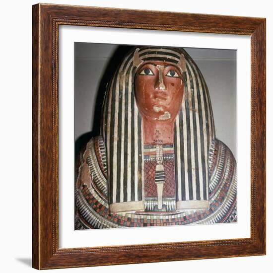 Lid of coffin of Pensenhor from Thebes, XXII Dynasty, c900BC-Unknown-Framed Giclee Print
