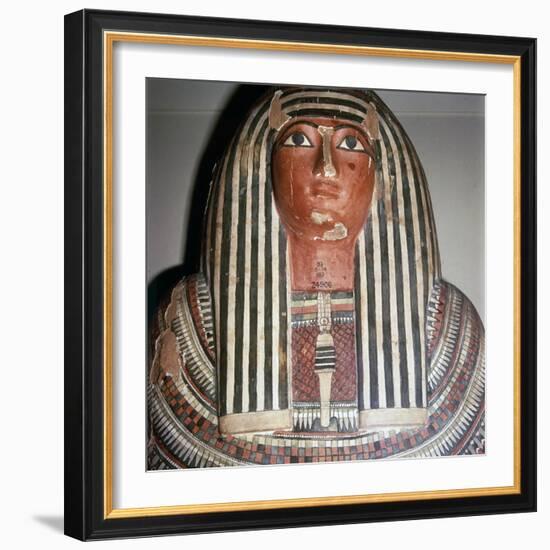 Lid of coffin of Pensenhor from Thebes, XXII Dynasty, c900BC-Unknown-Framed Giclee Print