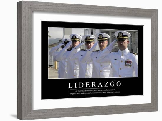 Liderazgo. Cita Inspiradora Y Póster Motivacional-null-Framed Photographic Print