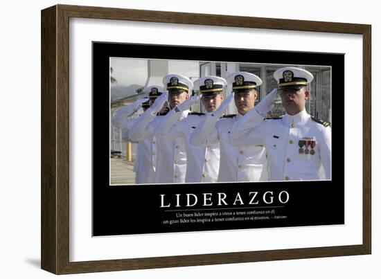 Liderazgo. Cita Inspiradora Y Póster Motivacional-null-Framed Photographic Print