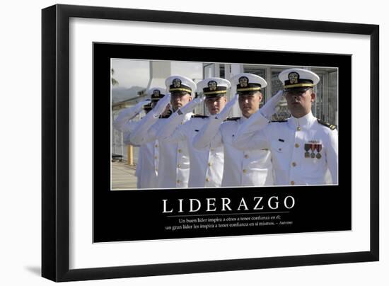 Liderazgo. Cita Inspiradora Y Póster Motivacional-null-Framed Photographic Print