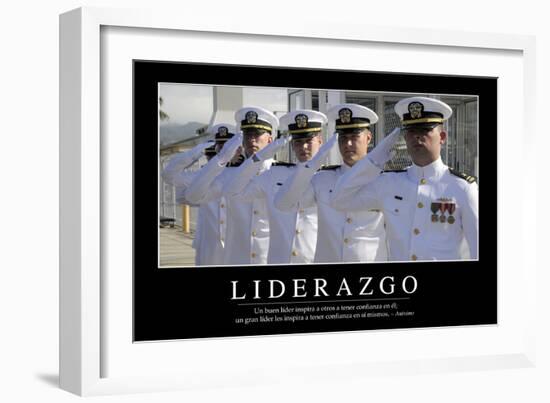 Liderazgo. Cita Inspiradora Y Póster Motivacional-null-Framed Photographic Print