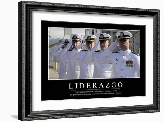 Liderazgo. Cita Inspiradora Y Póster Motivacional-null-Framed Photographic Print