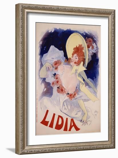 Lidia Poster-Jules Chéret-Framed Giclee Print