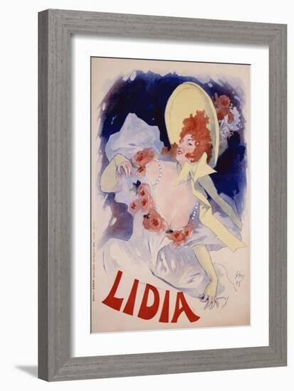 Lidia Poster-Jules Chéret-Framed Giclee Print