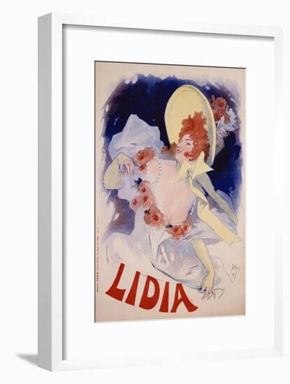 Lidia Poster-Jules Chéret-Framed Giclee Print