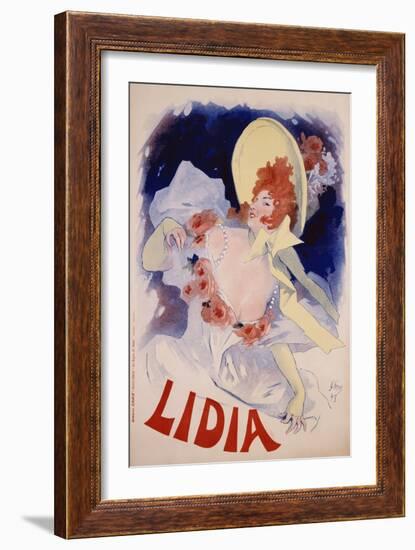 Lidia Poster-Jules Chéret-Framed Giclee Print