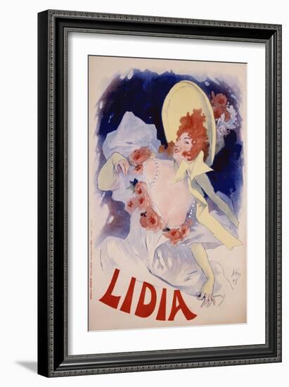 Lidia Poster-Jules Chéret-Framed Giclee Print