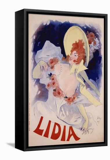 Lidia Poster-Jules Chéret-Framed Premier Image Canvas