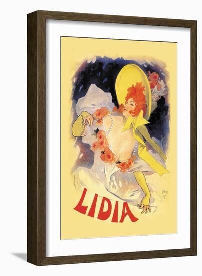 Lidia-Jules Chéret-Framed Art Print