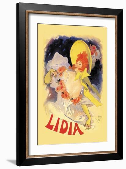 Lidia-Jules Chéret-Framed Art Print