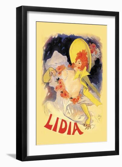 Lidia-Jules Chéret-Framed Art Print