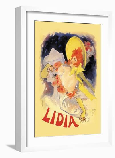 Lidia-Jules Chéret-Framed Art Print