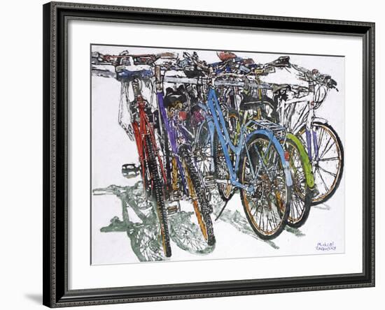 Lido Bikes Ensemble-Micheal Zarowsky-Framed Giclee Print