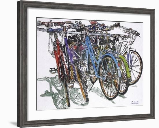 Lido Bikes Ensemble-Micheal Zarowsky-Framed Giclee Print