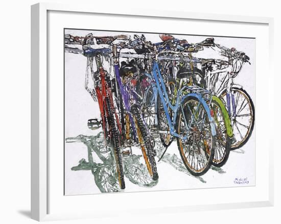 Lido Bikes Ensemble-Micheal Zarowsky-Framed Giclee Print