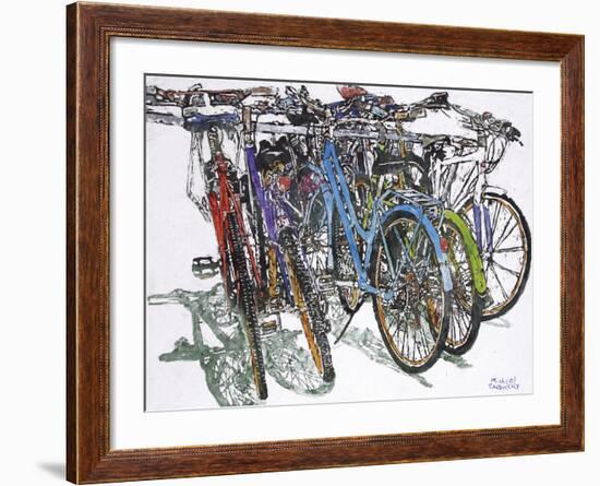 Lido Bikes Ensemble-Micheal Zarowsky-Framed Giclee Print