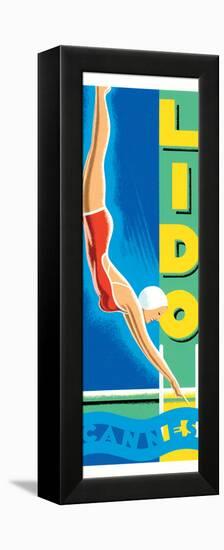 Lido Cannes-Brian James-Framed Stretched Canvas