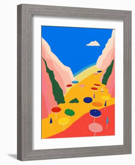 Lido Liguria-Rosi Feist-Framed Giclee Print