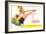 Lido Poster, Dancing Girl, France-null-Framed Art Print