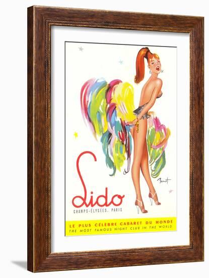 Lido Poster, Showgirl-null-Framed Art Print