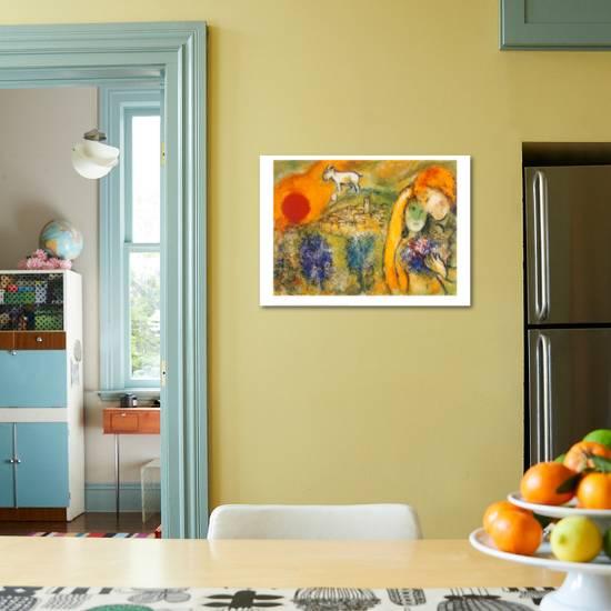 Liebende In Vence Art Print By Marc Chagall Art Com Liebende In Vence Art Print By Marc Chagall Art Com